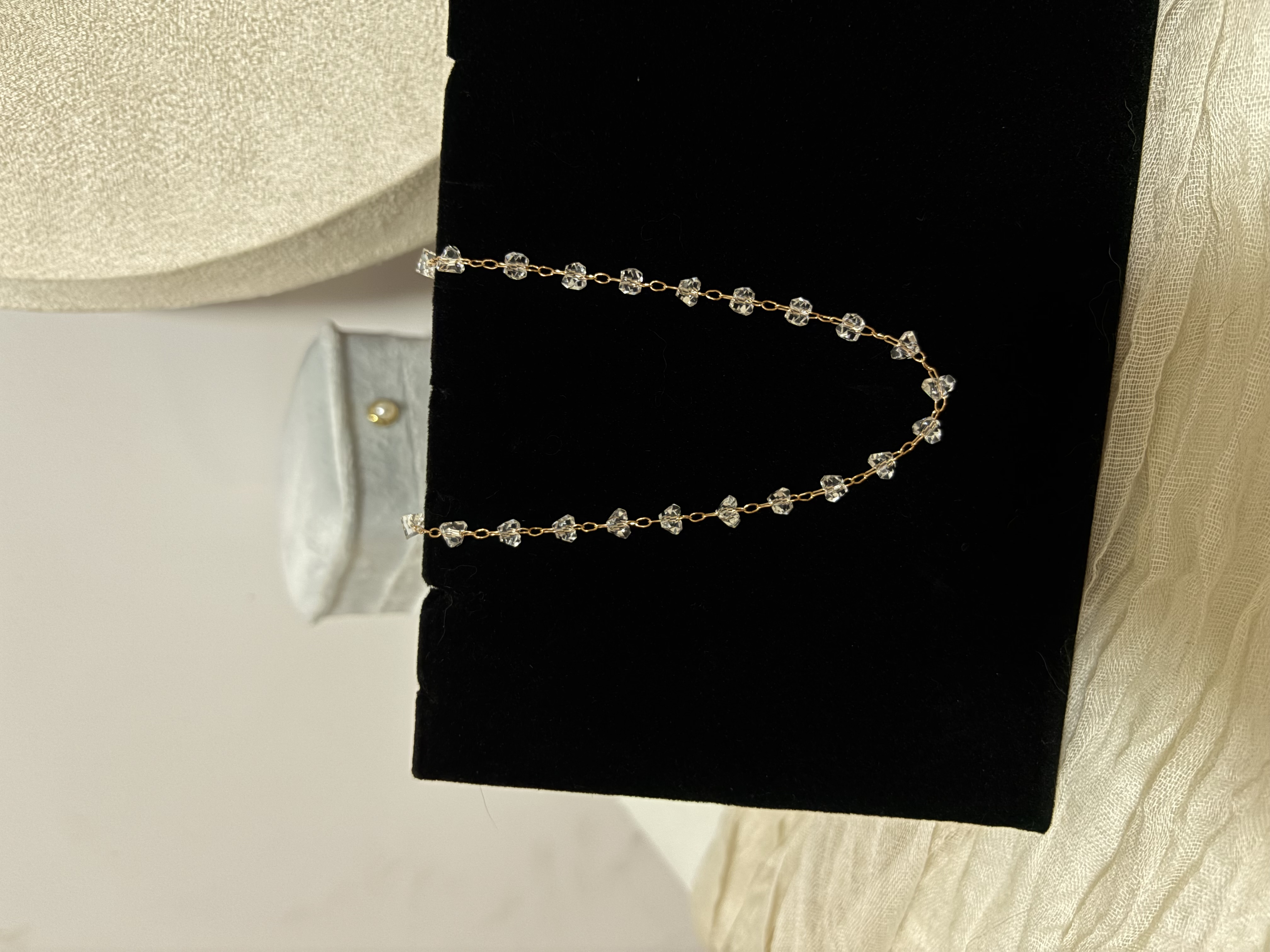 Crystal Butterfly Choker Necklace | สร้อยคอโชคเกอร์ผีเสื้อคริสตัล — 2