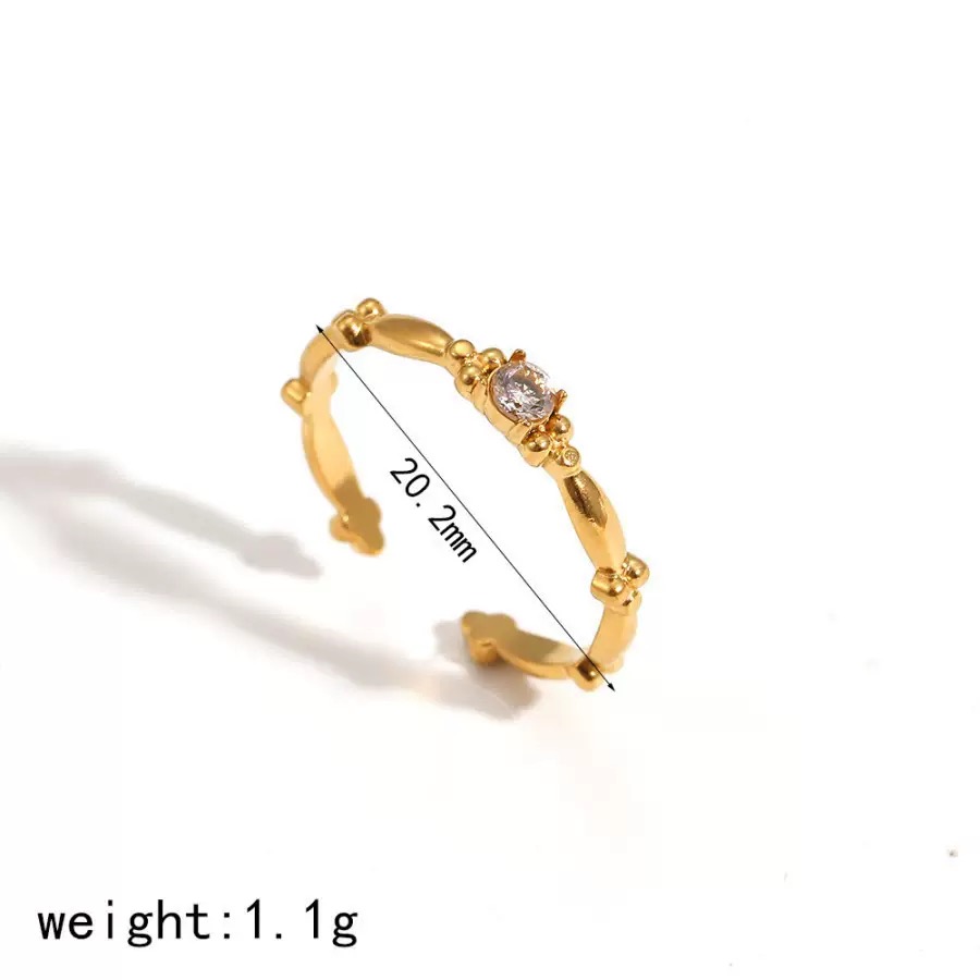 Crystal Vintage Open Ring | แหวนคริสตัลวินเทจ