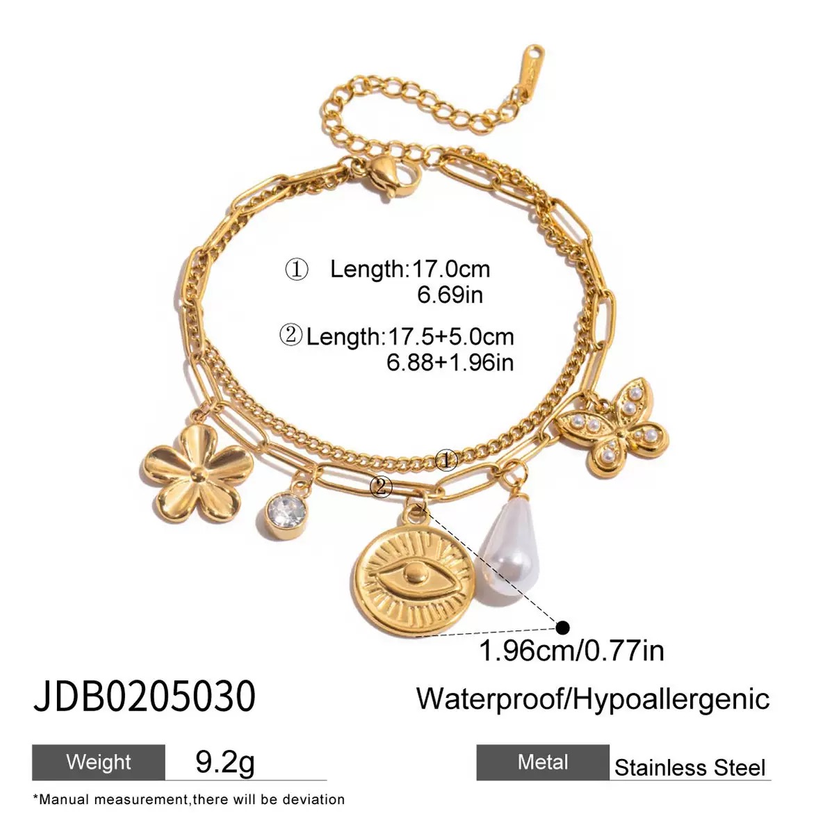 Lucky Eye Charm Bracelet | สร้อยข้อมือชาร์มดวงตานำโชค — 2