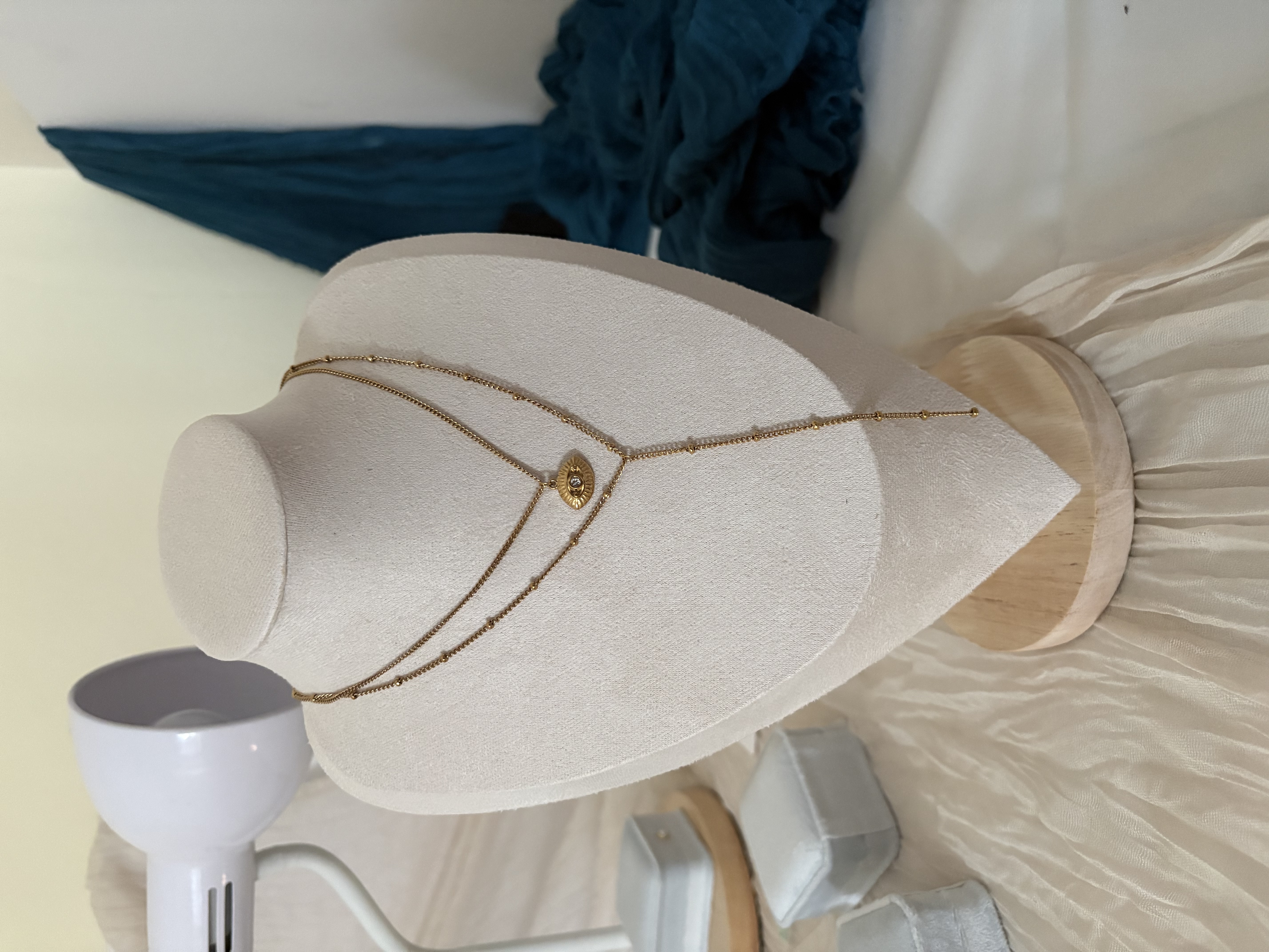 Evil Eye Layered Necklace สร้อยคอเลเยอร์ดวงตานำโชค — 2