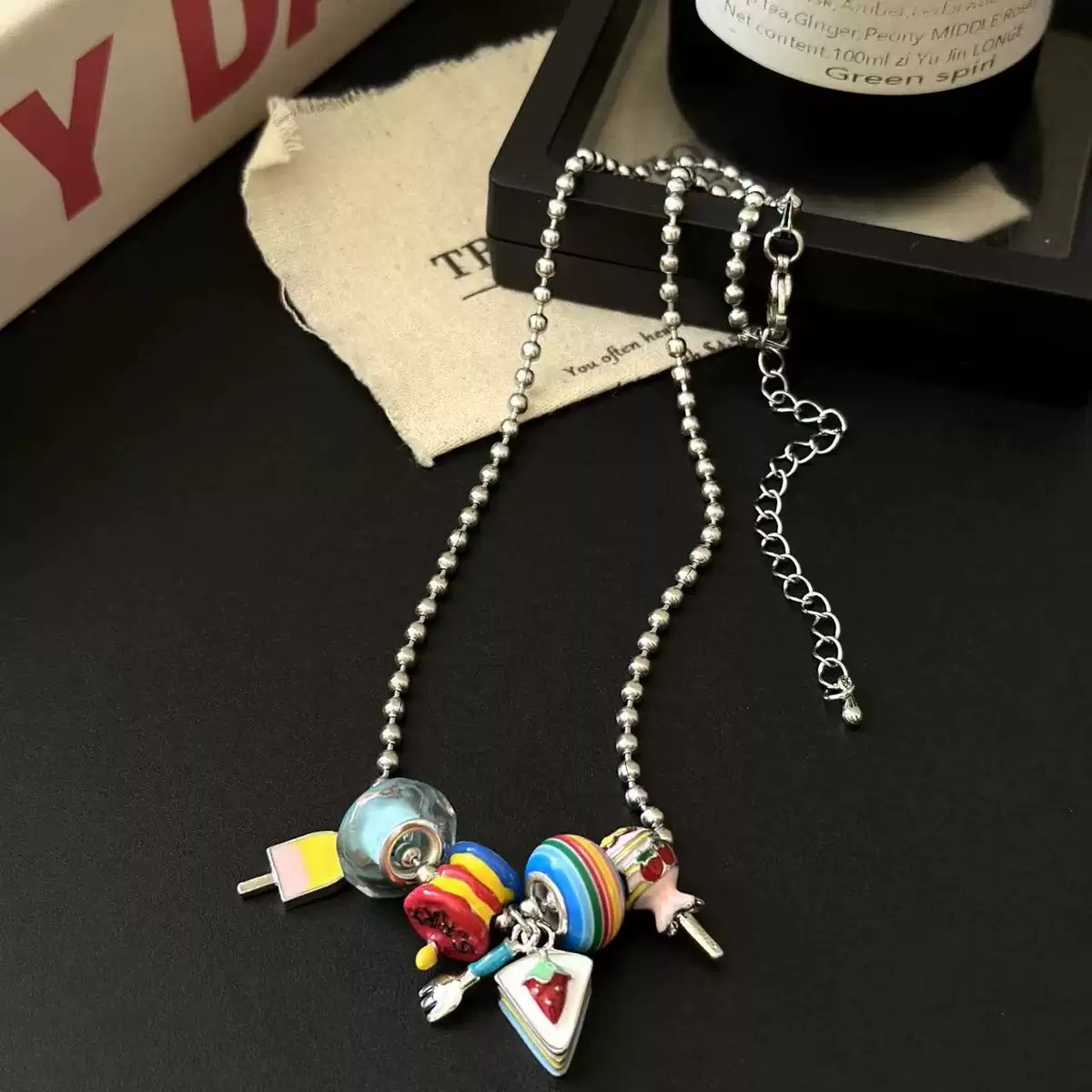 Candy Charm Necklace สร้อยคอชาร์มลูกกวาด