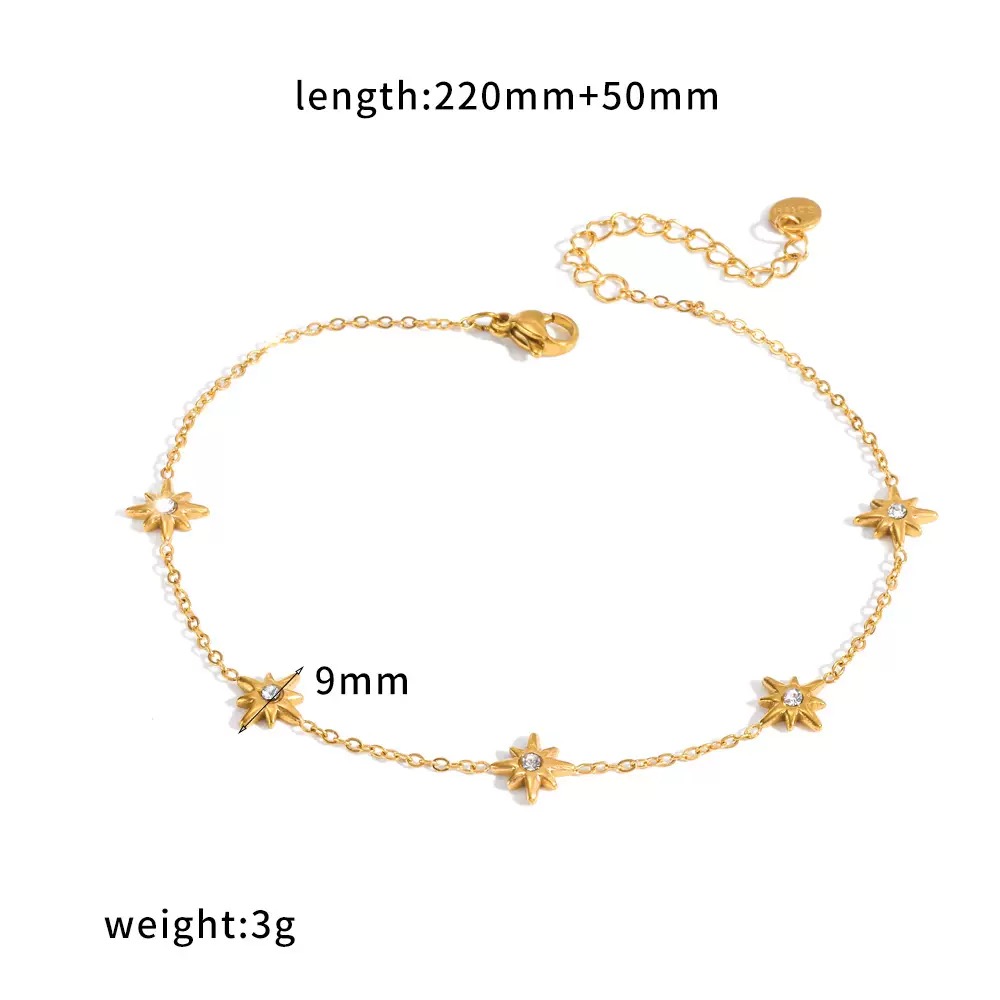 Sun & Star Bracelet & Anklet Set เซ็ตกำไลข้อมือและข้อเท้าพระอาทิตย์ดาว — 2