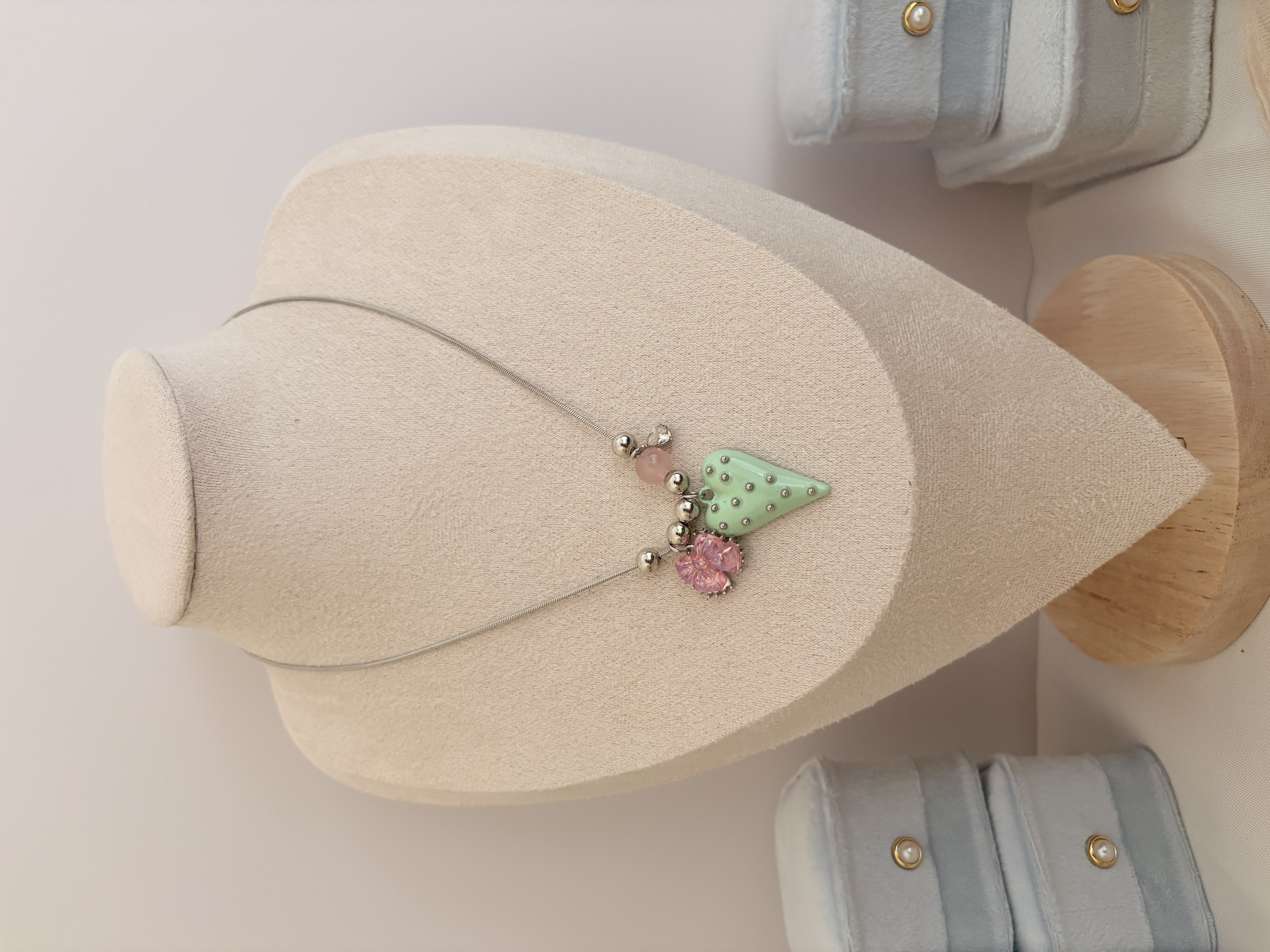 Pastel Heart Necklace สร้อยคอหัวใจพาสเทล — 2
